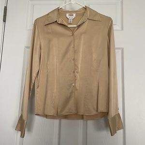 Talbots Silk Button Up Shirt